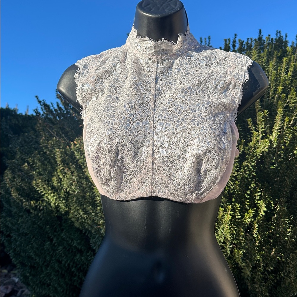 Victoria's Secret Metallic High-Neck Demi Bra 34D-brand new/never used with tag